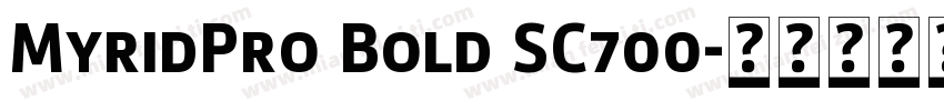 MyridPro Bold SC700字体转换